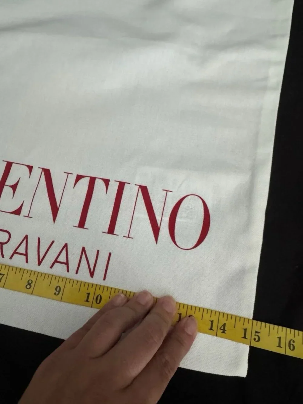 Valentino Dust Bag Storage Cover Drawstring White 23.5